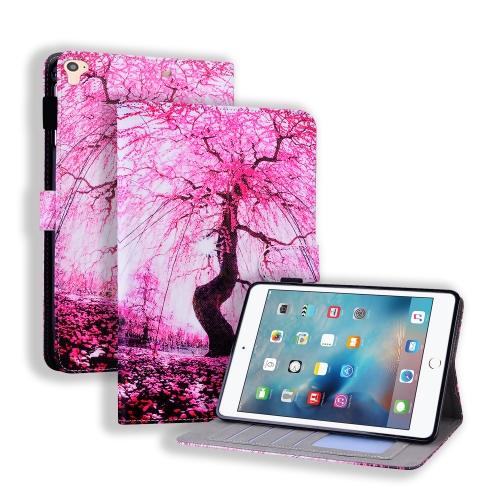 

For iPad 9.7inch (2018)/9.7inch (2017) Horizontal Flip Leather Case, with Card Slots & Holder & Photo Frame(Cherry Tree)