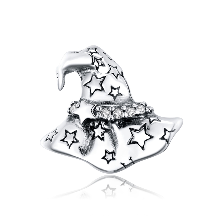 

S925 Sterling Silver Witch Hat Beads DIY Bracelet Necklace Accessories
