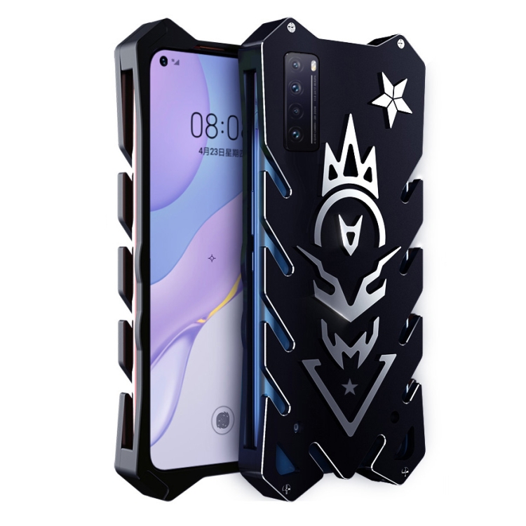 

For Huawei Nova 7 5G Vulcan Pattern Shockproof Protective Case(Black)