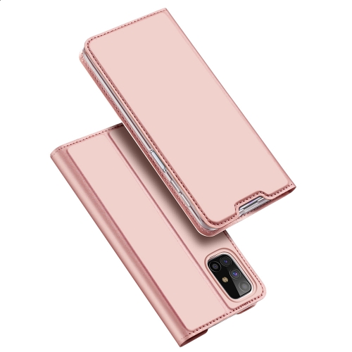 

For Samsung Galaxy M31s DUX DUCIS Skin Pro Series Horizontal Flip PU + TPU Leather Case, with Holder & Card Slots(Rose Gold)