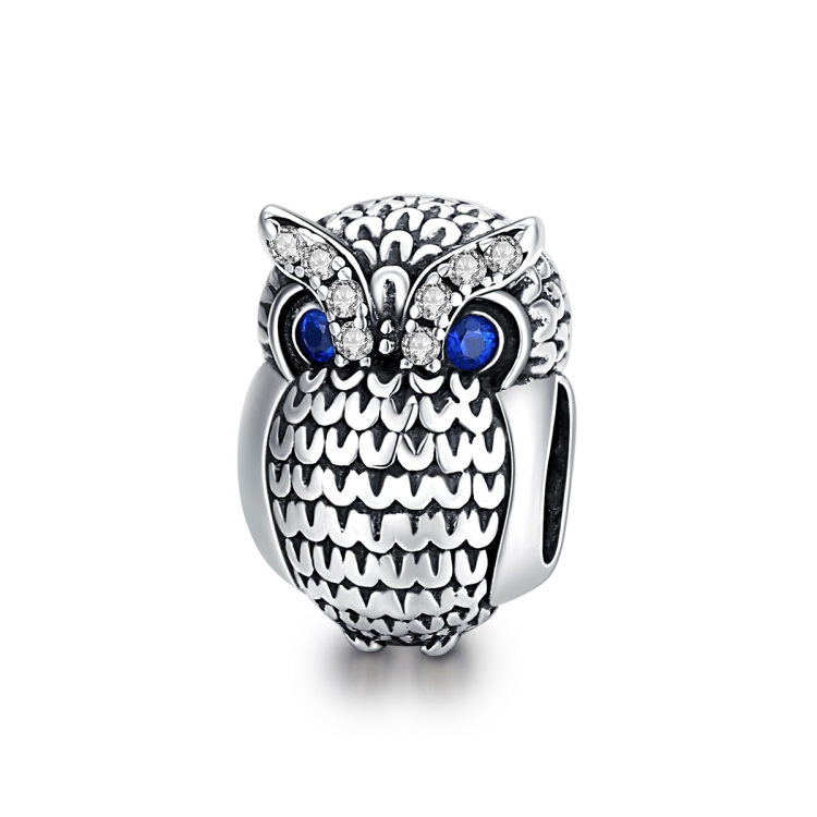 

S925 Sterling Silver Owl Beads DIY Bracelet Necklace Accessories