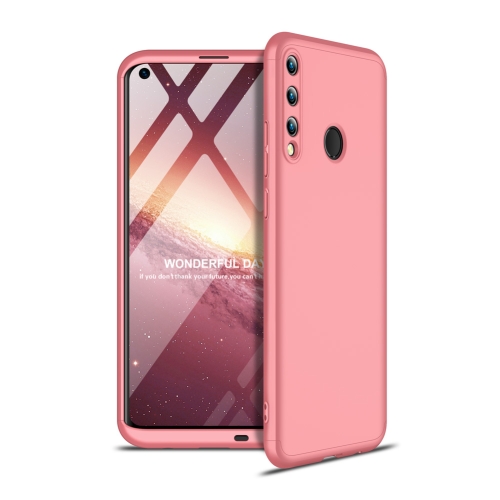 

For Huawei P40 Lite E GKK Three Stage Splicing Full Coverage PC Protective Case(Rose Gold)