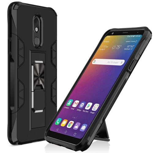 

For LG Stylo 5 Soldier Armor Shockproof TPU + PC Magnetic Protective Case with Holder(Black)