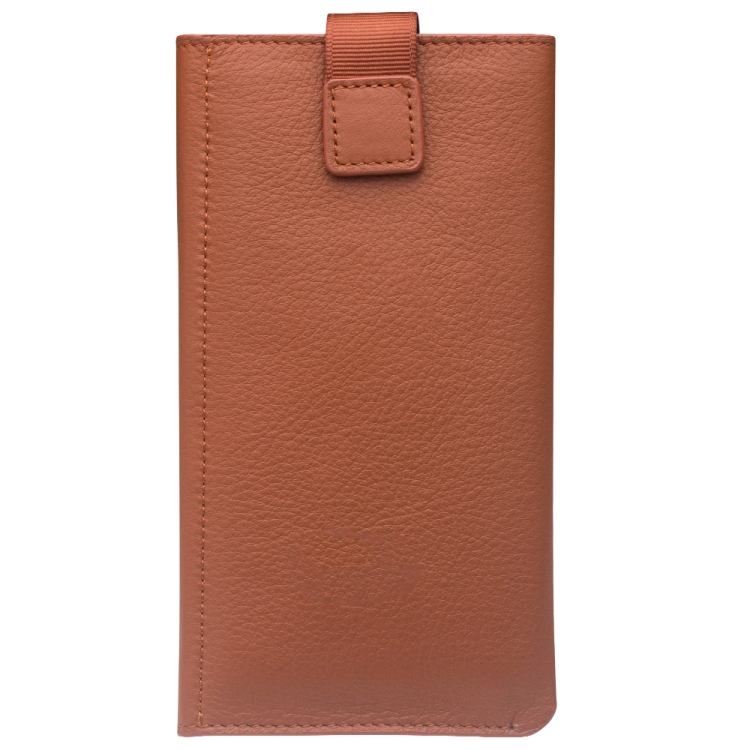 

For iPhone XS Max QIALINO Nappa Texture Top-grain Leather Horizontal Flip Wallet Case with Card Slots(Brown)
