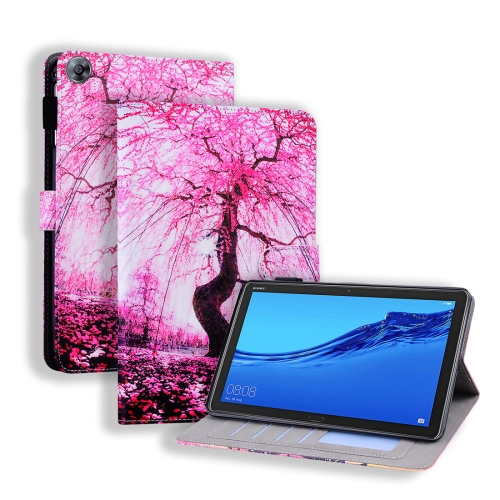 

Huawei MediaPad M5 Lite 8 Coloured Drawing Horizontal Flip Leather Case with Holder & Card Slot & Photo Frame(Cherry Tree)