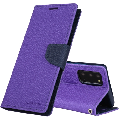 

For Samsung Galaxy Note20 GOOSPERY FANCY DIARY Horizontal Flip PU Leather Case with Holder & Card Slots & Wallet(Purple)