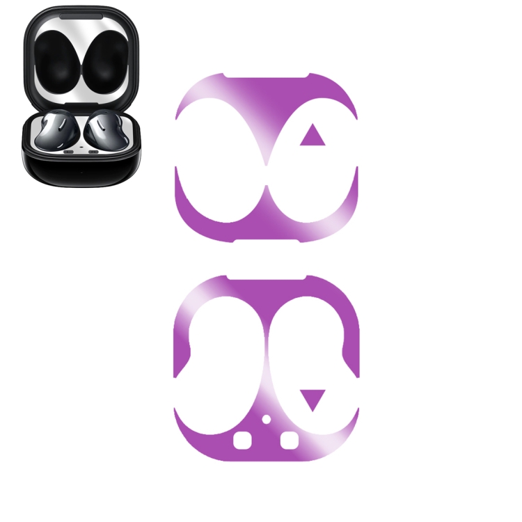 

For Samsung Galaxy Buds Live Wireless Earphone Protective Case Protective Sticker(Purple)