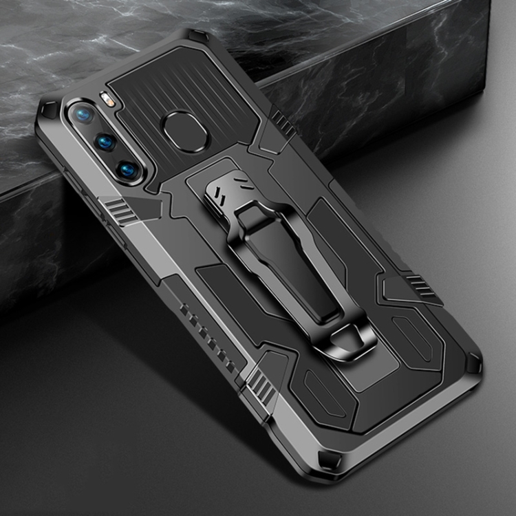 

For Samsung Galaxy A21 (US Version) Armor Warrior Shockproof PC + TPU Protective Case(Black)