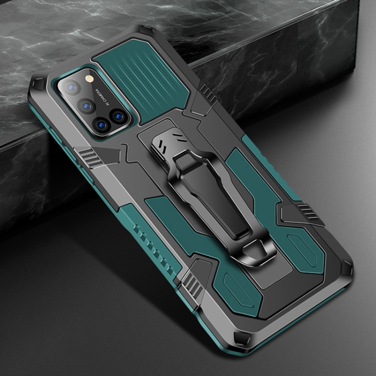 

For Vivo V17 Armor Warrior Shockproof PC + TPU Protective Case(Army Green)