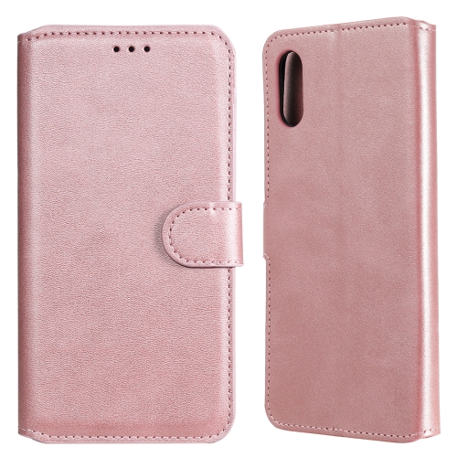 

For Xiaomi Redmi 9A Classic Calf Texture PU + TPU Horizontal Flip Leather Case, with Holder & Card Slots & Wallet(Rose Gold)