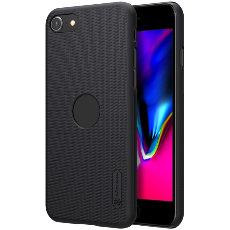 

For iPhone 7 / 8 / SE 2020 NILLKIN Frosted Concave-convex Texture PC Case with Logo Cutout(Black)