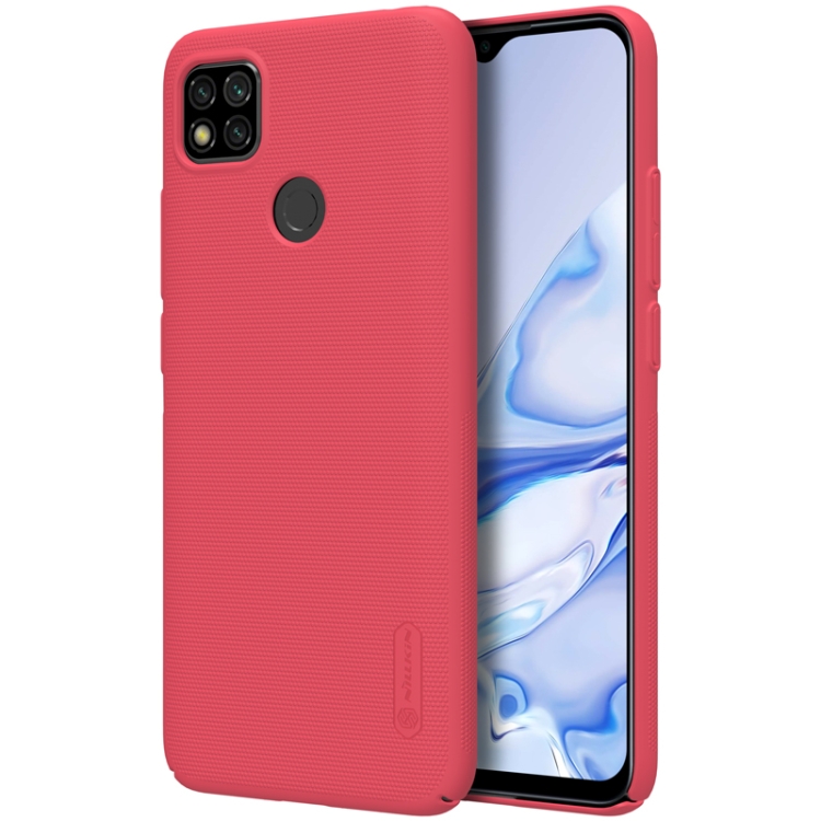 

For Xiaomi Redmi 9C NILLKIN Frosted Concave-convex Texture PC Protective Case(Red)
