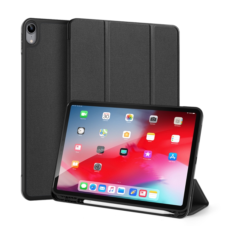 For iPad Air 2020 10.9 DUX DUCIS Domo Series Horizontal Flip Magnetic TPU + PU Leather Case with Three-folding Holder & Pen Slot(Black)
For iPad Air 2020 10.9 DUX DUCIS Domo Series Horizontal Flip Magnetic TPU + PU Leather Case with Three-folding Holder & Pen Slot(Black)