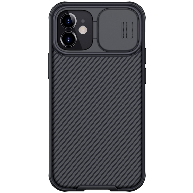 

For iPhone 12 mini NILLKIN Black Mirror Pro Series Camshield Full Coverage Dust-proof Scratch Resistant Phone Case(Black)