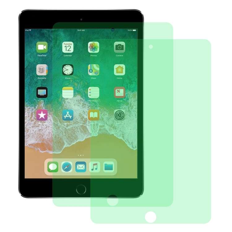 

For iPad Mini 2019 & 4 2 PCS 9H 2.5D Eye Protection Green Light Explosion-proof Tempered Glass Film