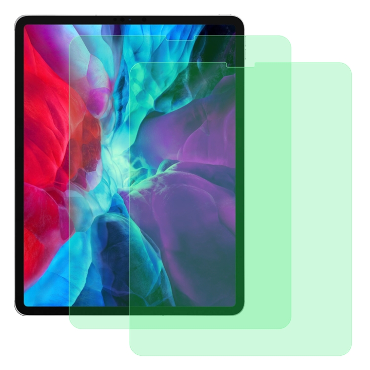 

For iPad Pro 12.9 inch (2020) 2 PCS 9H 2.5D Eye Protection Green Light Explosion-proof Tempered Glass Film