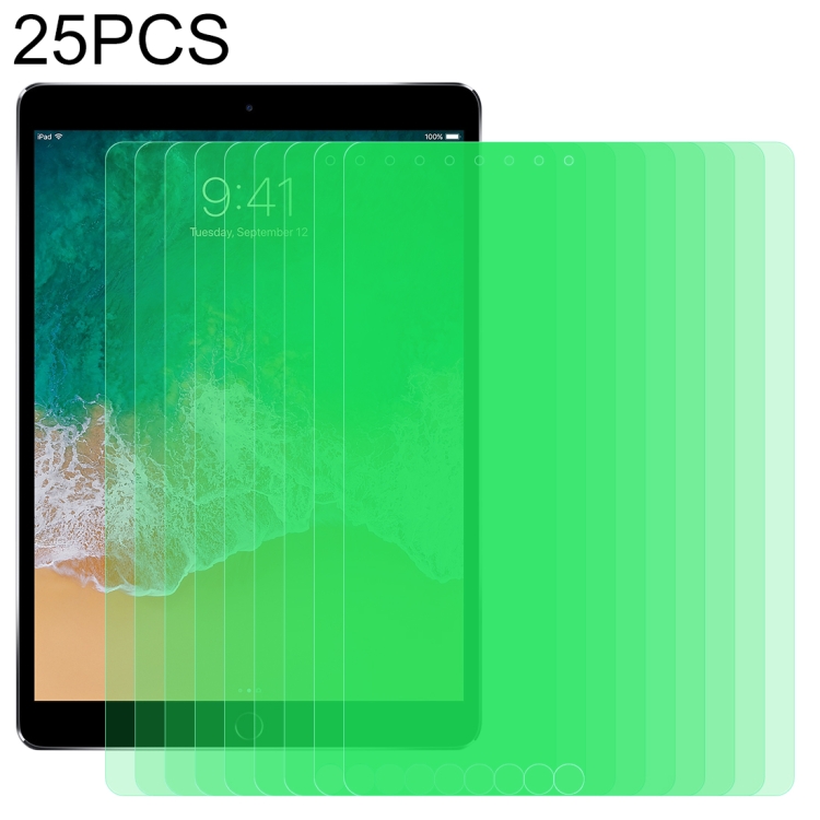 

For iPad 10.2 25 PCS 9H 2.5D Eye Protection Green Light Explosion-proof Tempered Glass Film