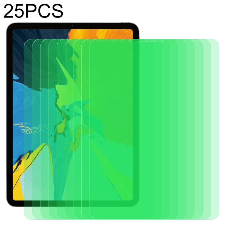 

For iPad Pro 11 inch (2020) 25 PCS 9H 2.5D Eye Protection Green Light Explosion-proof Tempered Glass Film
