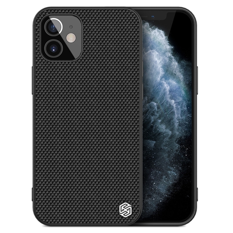 

For iPhone 12 mini NILLKIN Nylon Fiber PC+TPU Protective Case(Black)