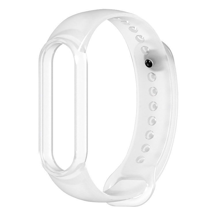 

For Xiaomi Mi Band 5 TPU Translucent Silicone Strap(White)