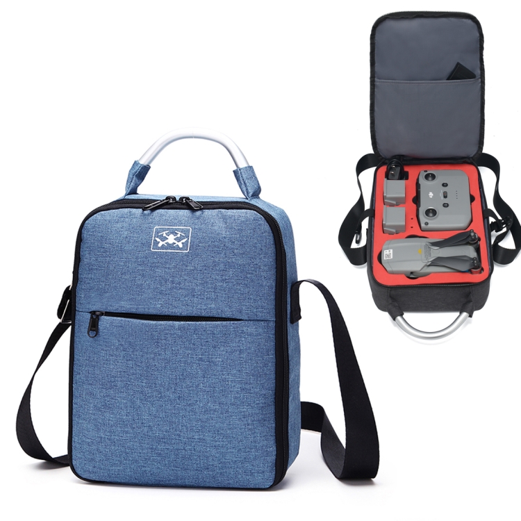 

For DJI Mavic Air 2 Portable Oxford Cloth Shoulder Storage Bag Protective Box(Blue Red)