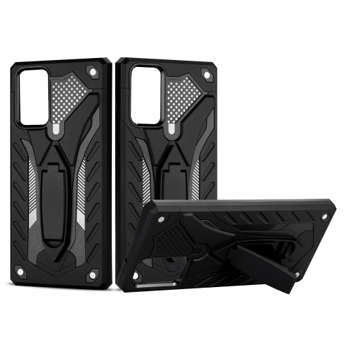 

For Samsung Galaxy Note20 2 in 1 Armor Knight Series PC + TPU Protective Case with Invisible Holder(Black)