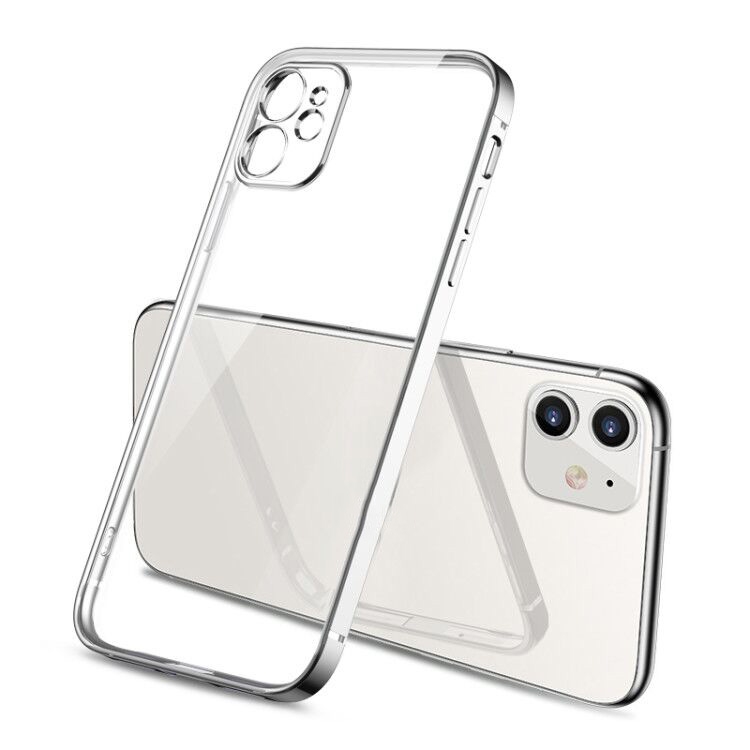 

For iPhone 11 Pro Max Magic Cube Plating TPU Protective Case(Silver)