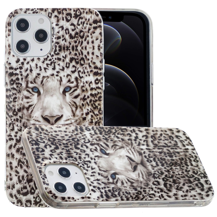 

For iPhone 12 / 12 Pro Luminous TPU Soft Protective Case(Leopard Tiger)