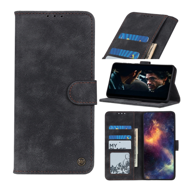 

For Samsung Galaxy A71 5G Antelope Texture Magnetic Buckle Horizontal Flip PU Leather Case with Card Slots & Wallet & Holder(Black)