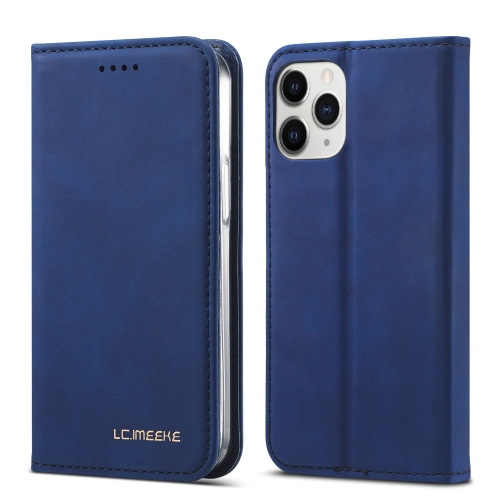 

For iPhone 12 mini LC.IMEEKE LC-002 Series Skin Hand Feeling PU + TPU Horizontal Flip Leather Case with Holder & Card Slot & Wallet(Blue)