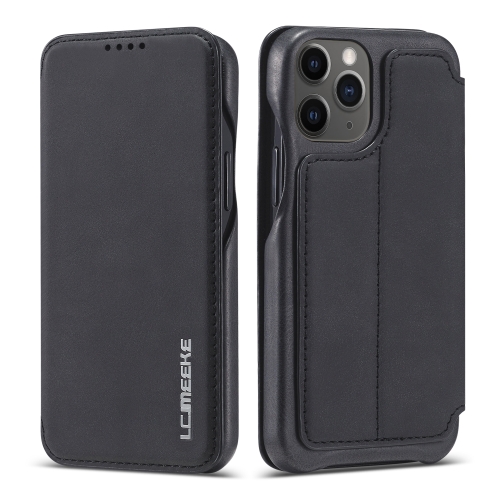 

For iPhone 12 mini LC.IMEEKE Hon Ancient Series Horizontal Flip Leather Case with Holder & Card Slot(Black)