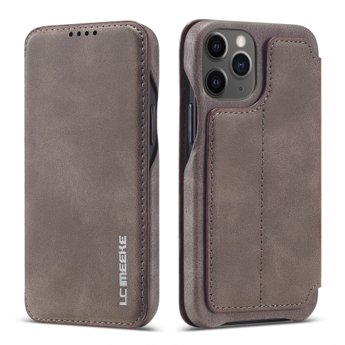 

For iPhone 12 mini LC.IMEEKE Hon Ancient Series Horizontal Flip Leather Case with Holder & Card Slot(Coffee)