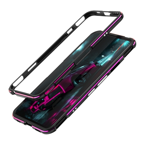 

For ZTE Nubia Red Magic 5G Aluminum Alloy Shockproof Protective Bumper Frame(Black Purple)