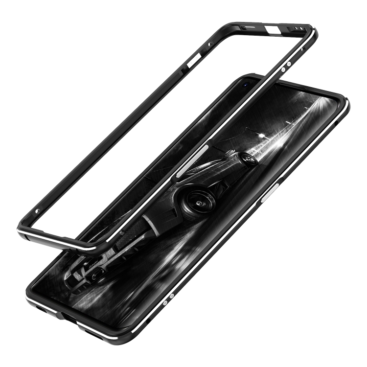 

For OPPO Find X2 Aluminum Alloy Shockproof Protective Bumper Frame(Black)