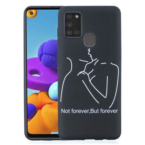 

For Samsung Galaxy A21s Painted Pattern Soft TPU Case(Distance)