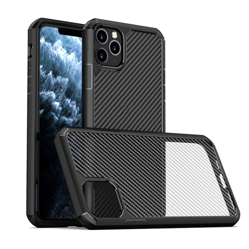 

For iPhone 11 Pro iPAKY Pioneer Series Carbon Fiber Texture Shockproof TPU + PC Case(Black)