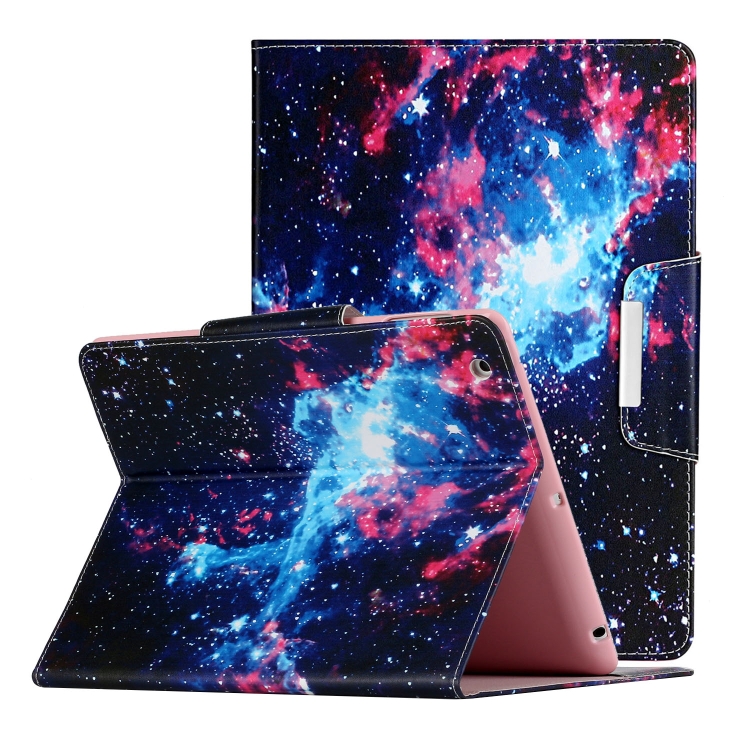 

For iPad 4 / 3 / 2 Painted Pattern Horizontal Flip Leather Case with Holder(Starry Sky)