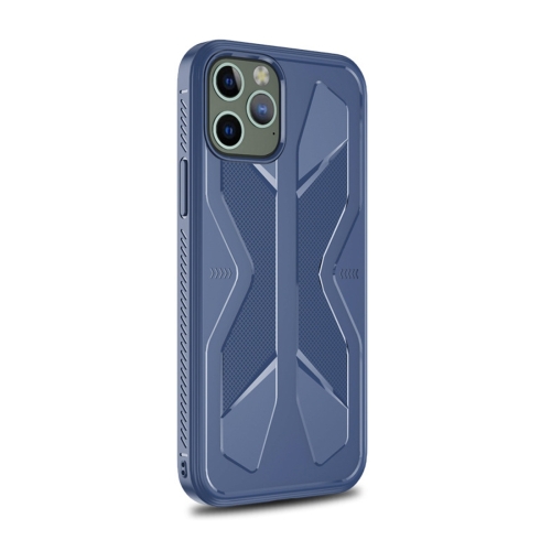 

For iPhone 12 mini Butterfly Shadow Shockproof Full Coverage TPU Soft Case(Navy Blue)