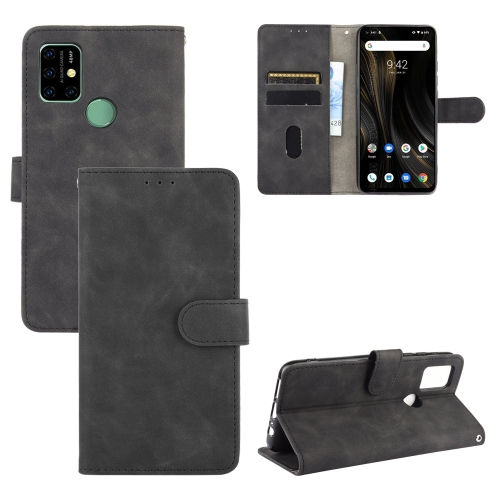 

For UMIDIGI Power 3 Solid Color Skin Feel Magnetic Buckle Horizontal Flip Calf Texture PU Leather Case with Holder & Card Slots & Wallet(Black)