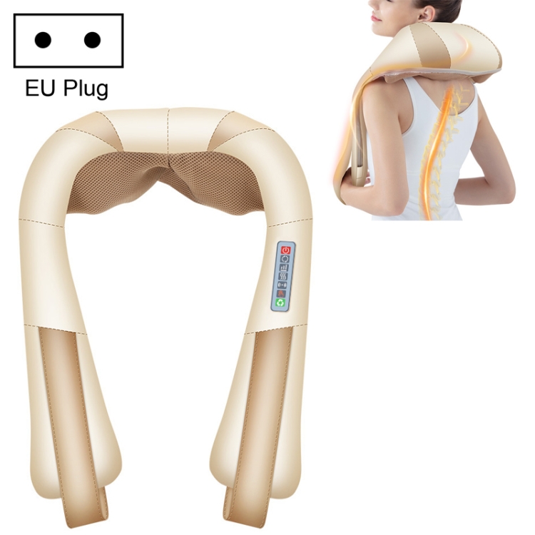 

7-button Multifunctional Neck and Shoulder Massager, Plug Type:EU Plug(Gold)