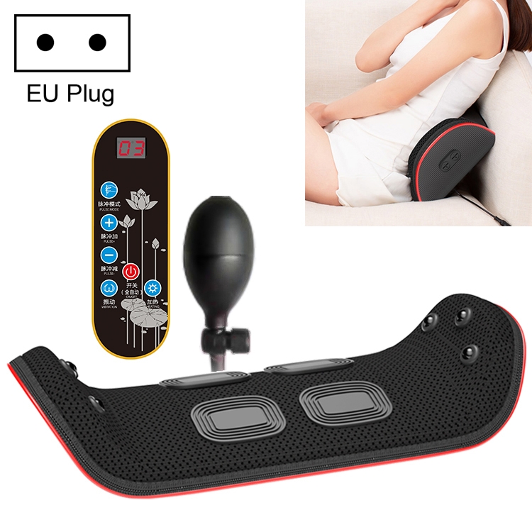 

Curvature Constant Temperature Hot Compress Waist Massager, Upgrade Version, Plug Type:EU Plug(Black)