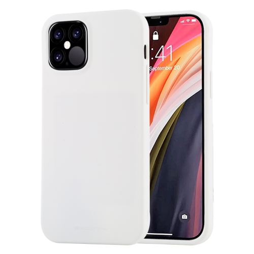 

For iPhone 12 Pro Max GOOSPERY SOFT FEELING Liquid TPU Shockproof Soft Case(White)