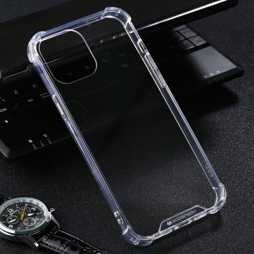 

For iPhone 12 Pro Max GOOSPERY SUPER Protect Four Corners Shockproof Soft TPU Case(Transparent)