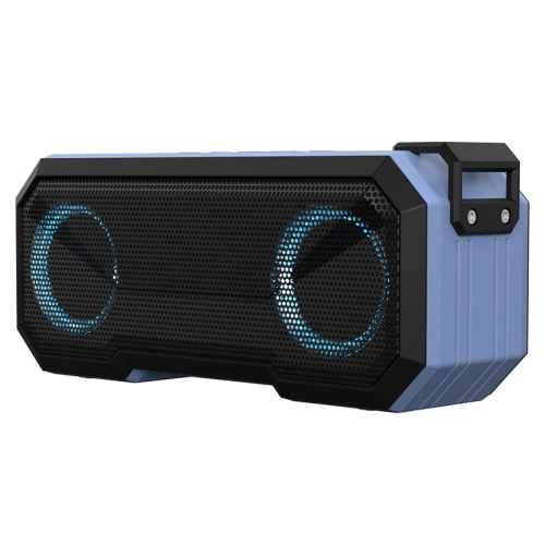 

X8 Wireless Bluetooth Speaker IPX7 Waterproof Color Light Subwoofer(Light Blue)