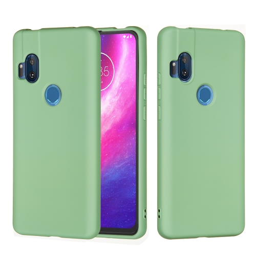 

For Motorola Moto One Hyper Solid Color Liquid Silicone Dropproof Full Coverage Protective Case(Green)