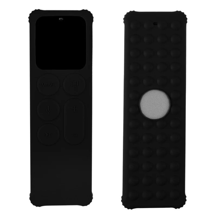 

For Apple TV 4K 5th / 4th Anti-slip Shockproof Silicone Remote Control Protective Case(Black)