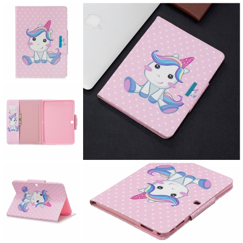 

For Samsung Galaxy Tab 4 10.1 / T530 Painted Pattern Horizontal Flip Leather Case with Holder & Card Slots & Wallet(Unicorn)