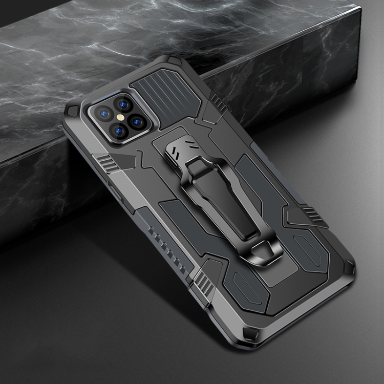 

For iPhone 12 Machine Armor Warrior Shockproof PC + TPU Protective Case(Space Gray)