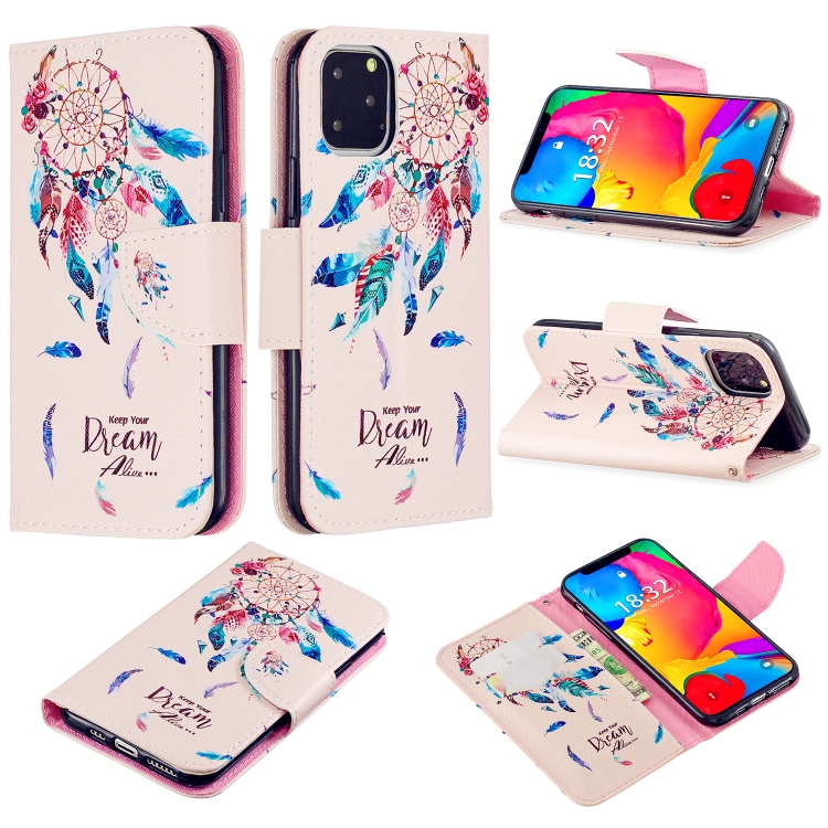 

For iPhone 11 Pro 3D Painted Pattern Horizontal Flip Leather Case with Holder & Card Slots & Wallet & Lanyard(Dream Windbell)