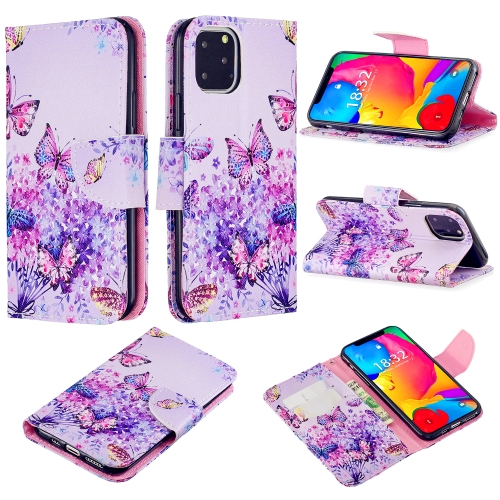 

For iPhone 11 Pro Max 3D Painted Pattern Horizontal Flip Leather Case with Holder & Card Slots & Wallet & Lanyard(Color Butterfly)